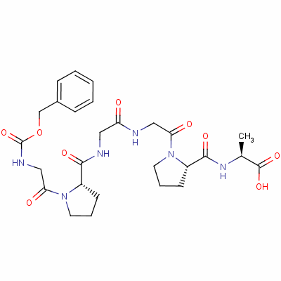 Z-gly-pro-gly-gly-pro-ala-oh結(jié)構(gòu)式_13075-38-2結(jié)構(gòu)式