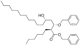 Benzyl (2s,3s,5s)-2-hexyl-3-benzyloxy-5-hydroxyhexadecanoate Structure,130793-32-7Structure