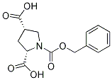 (2S,4s)-1-(benzyloxycarbonyl)pyrrolidine-2,4-dicarboxylic acid Structure,130830-73-8Structure