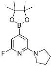 2-Fluoro-6-(pyrrolidin-1-yl)-4-(4,4,5,5-tetramethyl-1,3,2-dioxaborolan-2-yl)pyridine Structure,1309980-28-6Structure