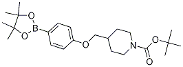 Tert-butyl 4-((4-(4,4,5,5-tetramethyl-1,3,2-dioxaborolan-2-yl)phenoxy)methyl)piperidine-1-carboxylate Structure,1310383-45-9Structure