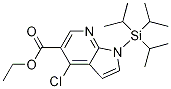 Ethyl 4-chloro-1-(triisopropylsilyl)-1h-pyrrolo[2,3-b]pyridine-5-carboxylate Structure,1310704-15-4Structure