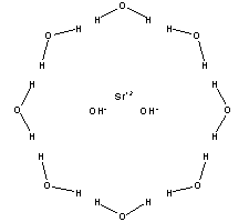 Strontium hydroxide octahydrate Structure,1311-10-0Structure