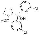 (R)-a,a-bis(3-chlorophenyl)-2-pyrrolidinemethanolhydrochloride Structure,131180-59-1Structure