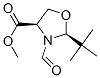 (2S,4R)-2-(叔丁基)-3-甲酰基-4-噁唑啉羧酸甲酯結(jié)構(gòu)式_131233-89-1結(jié)構(gòu)式