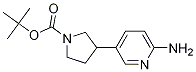 Tert-butyl 3-(6-aminopyridin-3-yl)pyrrolidine-1-carboxylate Structure,1312565-90-4Structure