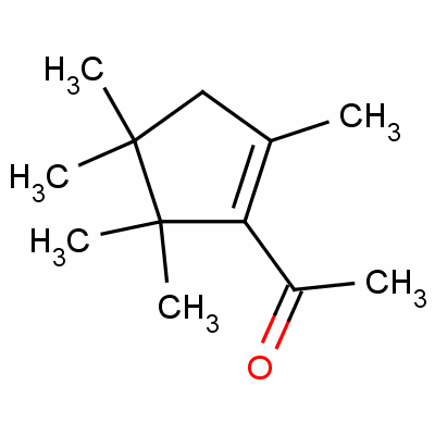 Ethanone, 1-(2,4,4,5,5-pentamethyl-1-cyclopenten-1-yl)- Structure,13144-88-2Structure