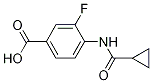 4-[(Cyclopropylcarbonyl)amino]-3-fluorobenzoic acid Structure,1314406-43-3Structure