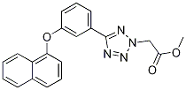 5-[3-(1-Naphthalenyloxy)phenyl]-2h-tetrazole-2-acetic acid methyl ester Structure,1314406-48-8Structure