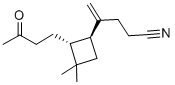 (2R,3S)-1,1-Dimethyl-2-(3-oxobutyl)-3-(3-cyano-1-methylenepropyl) cyclobutane Structure,131468-89-8Structure