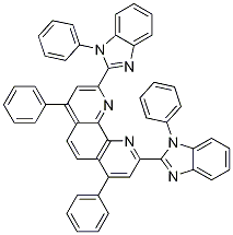 1,10-Phenanthroline, 4,7-diphenyl-2,9-bis(1-phenyl-1h-benzimidazol-2-yl)- Structure,1315609-59-6Structure