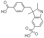 4-(2,3-Dimethyl-5-sulfo-3h-indol-3-yl)benzoic acid Structure,1316891-34-5Structure