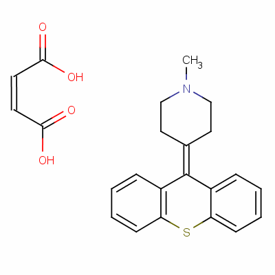 1-Methyl-4-[thioxanthen-9-ylidene]piperidine maleate salt Structure,13187-06-9Structure