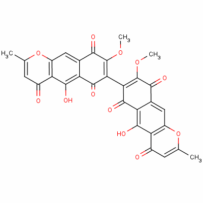 Aurofusarin Structure,13191-64-5Structure