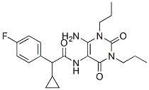  n-(6-氨基-1,2,3,4-四氫-2,4-二氧代-1,3-二丙基-5-嘧啶)--alpha--環(huán)丙基-4-氟-苯乙酰胺結(jié)構(gòu)式_131954-02-4結(jié)構(gòu)式