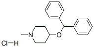 4-Diphenylmethoxy-1-methylpiperidine hydrochloride Structure,132-18-3Structure