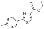 2-P-tolyl-thiazole-4-carboxylic acid ethyl ester Structure,132089-32-8Structure