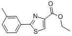 2-M-tolyl-thiazole-4-carboxylic acid ethyl ester Structure,132089-33-9Structure