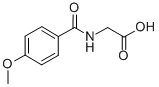 (4-Methoxy-benzoylamino)-acetic acid Structure,13214-64-7Structure