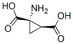 1,2-Cyclopropanedicarboxylicacid,1-amino-,cis-(9ci) Structure,132245-71-7Structure