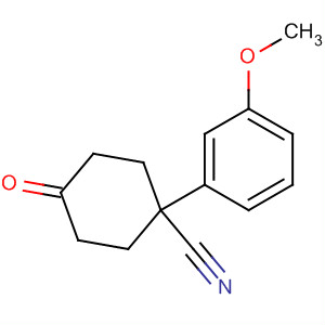 1-(3-Methoxyphenyl)-4-oxocyclohexanecarbonitrile Structure,13225-34-8Structure