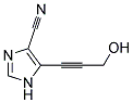 1H-imidazole-4-carbonitrile, 5-(3-hydroxy-1-propynyl)- (9ci) Structure,132252-29-0Structure