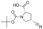 (2S,4s)-1-(叔丁氧基羰基)-4-氰基吡咯烷-2-羧酸結(jié)構(gòu)式_132622-71-0結(jié)構(gòu)式