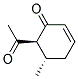 2-Cyclohexen-1-one, 6-acetyl-5-methyl-, trans-(9ci) Structure,132658-74-3Structure