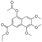 4-(Acetyloxy)-6,7,8-trimethoxy-2-naphthalenecarboxylic acid ethyl ester Structure,133239-92-6Structure