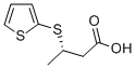 (3S)-3-(2-噻吩硫代)丁酸結(jié)構(gòu)式_133359-80-5結(jié)構(gòu)式