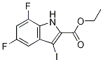 5,7-二氟-3-碘-1H-吲哚-2-羧酸乙酯結(jié)構(gòu)式_1334499-90-9結(jié)構(gòu)式