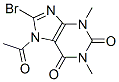 1H-purine-2,6-dione, 7-acetyl-8-bromo-3,7-dihydro-1,3-dimethyl- Structure,133512-95-5Structure