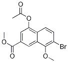 4-(Acetyloxy)-7-bromo-8-methoxy-2-naphthalenecarboxylic acid methyl ester Structure,133593-68-7Structure