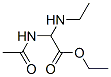 Acetic acid, (acetylamino)(ethylamino)-, ethyl ester (9ci) Structure,133873-10-6Structure