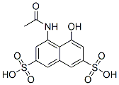 4-Acetamido-5-hydroxynaphthalene-2,7-disulfonic acid Structure,134-34-9Structure