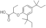 2-(2,4-Di-tert-pentylphenoxy)butryic acid Structure,13403-01-5Structure