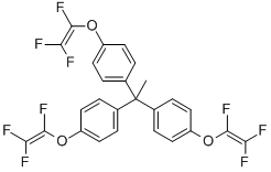 1,1,1-Tris(4-trifluorovinyloxyphenyl)ethane Structure,134130-24-8Structure