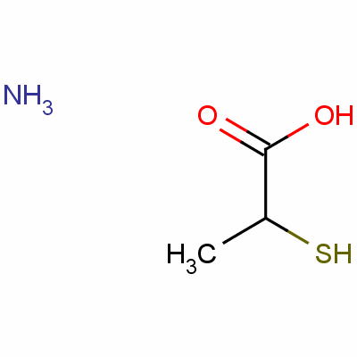 Ammonium 2-mercaptopropionate Structure,13419-67-5Structure