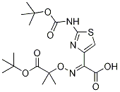 2-(((1-(叔丁氧基)-2-甲基-1-氧代丙烷-2-基)氧基)亞氨基)-2-(2-((叔丁氧基羰基)氨基)噻唑-4-基)乙酸結(jié)構(gòu)式_134203-48-8結(jié)構(gòu)式