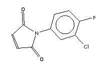 1-(3-Chloro-4-fluoro-phenyl)-pyrrole-2,5-dione Structure,134220-37-4Structure