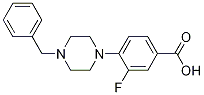 4-(4-Benzyl-1-piperazinyl)-3-fluorobenzoic acid Structure,1346597-48-5Structure