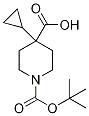 N-boc-4-cyclopropylpiperidine-4-carboxylic acid Structure,1346599-08-3Structure