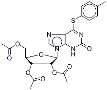 6-[(4-Methylphenyl)thio]-2-oxo-9-(2’,3’,5’-tri-o-acetyl-beta-d-ribofuranosyl)-2,3-dihydropurine Structure,135041-24-6Structure