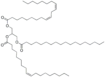 2-[(9E)-9-Octadecenoyloxy]-3-(stearoyloxy)propyl (9E,12E)-9,12-octadecadienoate Structure,135092-48-7Structure