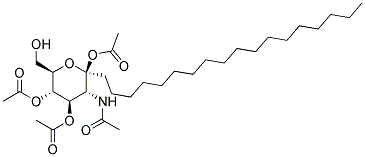 Octadecyl 2-acetamido-3,4,6-tri-o-acetyl-2-deoxy-β-d-glucopyranoside Structure,135198-09-3Structure