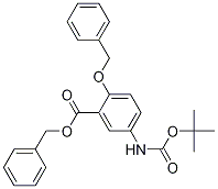 2-O-芐基-5-(N-叔丁基氧基羰基)氨基水楊酸芐酯結(jié)構(gòu)式_135345-41-4結(jié)構(gòu)式