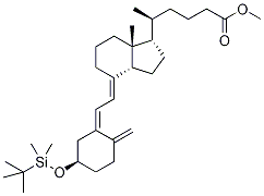 (3Beta,5z,7e)-3-(tert-butyldimethylsilyloxy)-9,10-secocholestra-5,7,10(19)-triene-24-carboxylic acid methyl ester Structure,135359-42-1Structure