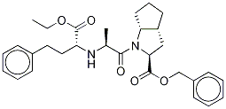 [2S,3aR,6aR]-1-[(2(S)-2-[[(1R)-1-乙氧基碳二甲基苯基)-3-苯基丙基]氨基]-1-氧代丙基]八氫環(huán)戊烯并[6]吡咯-2-羧酸,芐酯結(jié)構(gòu)式_1356352-52-7結(jié)構(gòu)式