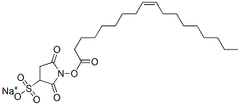 Sodium 1-[(9e)-9-octadecenoyloxy]-2,5-dioxo-3-pyrrolidinesulfonate Structure,135661-44-8Structure