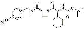 1-[(2R)-n’-boc-2-amino-2-cyclohexylacetyl]-n-(4’-cyanobenzyl)-2-l-azetidinecarboxamide Structure,1356848-29-7Structure